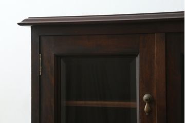 中古　美品　松本民芸家具　和モダンな雰囲気漂うC型サイドボード(食器棚、キャビネット、収納棚)(定価約84万円)(R-055802)