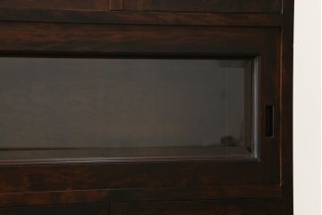 中古　美品　松本民芸家具　和モダンな雰囲気漂うC型サイドボード(食器棚、キャビネット、収納棚)(定価約84万円)(R-055802)