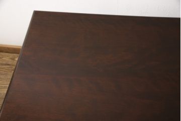 中古　美品　松本民芸家具　クラシカルな佇まいが魅力的な片袖デスク(ワークデスク、作業台、机、在宅ワーク、在宅用)(定価約37万円)(R-055803)