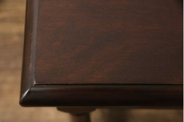 中古　美品　松本民芸家具　クラシカルな佇まいが魅力的な片袖デスク(ワークデスク、作業台、机、在宅ワーク、在宅用)(定価約37万円)(R-055803)