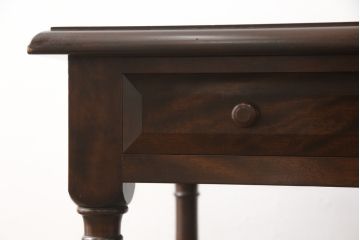 中古　美品　松本民芸家具　クラシカルな佇まいが魅力的な片袖デスク(ワークデスク、作業台、机、在宅ワーク、在宅用)(定価約37万円)(R-055803)