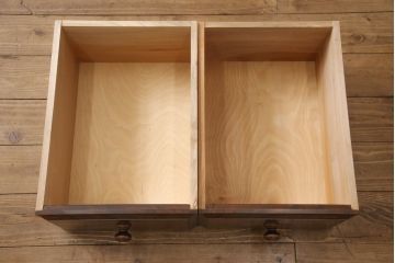 中古　美品　松本民芸家具　シックな佇まいが上質な空間づくりにぴったりなA型和タンス(引き出し、チェスト、整理箪笥)(定価約60万円)(R-055805)