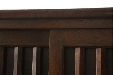 中古　松本民芸家具　落ち着いた佇まいが魅力的なC型下駄箱(収納棚)(R-055806)