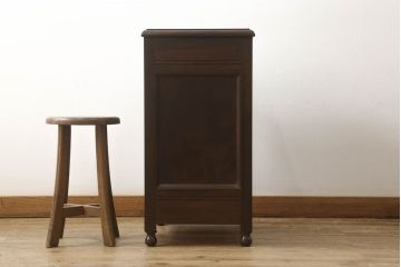 中古　美品　松本民芸家具　使い勝手の良いサイドチェスト(電話台、引き出し、収納棚)(R-055807)