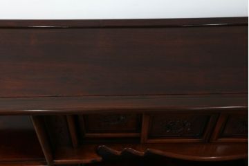 中古　美品　花梨(カリン)　アジアンテイストなお部屋づくりにもオススメの飾り棚(茶棚、戸棚、収納棚)(R-055815)