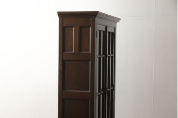 中古　美品　松本民芸家具　シックなインテリアと相性の良いC型書棚(本箱、飾り棚、収納棚、キャビネット)(R-055823)