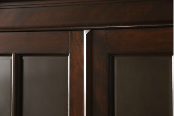 中古　美品　松本民芸家具　シックなインテリアと相性の良いC型書棚(本箱、飾り棚、収納棚、キャビネット)(R-055823)