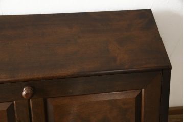 中古　松本民芸家具　T型　シックで上品な佇まいが魅力のライティングビューロー(定価約37万円)(簿記机、在宅ワーク、在宅用ワークデスク)(R-055828)