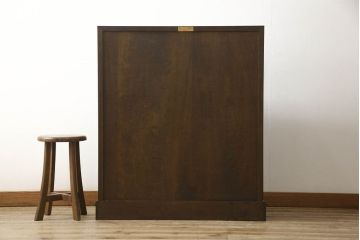 中古　松本民芸家具　T型　シックで上品な佇まいが魅力のライティングビューロー(定価約37万円)(簿記机、在宅ワーク、在宅用ワークデスク)(R-055828)