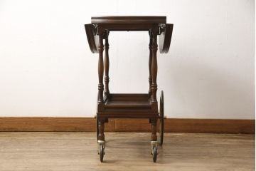 中古　バロッサバレンティ(VARO,S.A. VALENTI)　高級感漂う佇まいが魅力的なキャスターワゴン(定価約30万円)(トロリー、カート、キッチンワゴン)(R-055833)