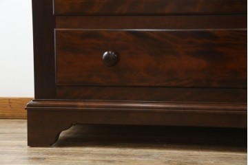 中古　美品　松本民芸家具　シックなインテリアと相性の良いE型チェスト　定価約50万円相当　(R-055834)