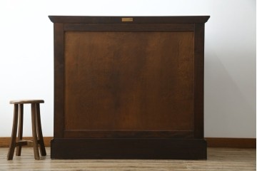 中古　美品　松本民芸家具　シックなインテリアと相性の良いE型チェスト　定価約50万円相当　(R-055834)