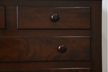 中古　美品　松本民芸家具　シックなインテリアと相性の良いE型チェスト　定価約50万円相当　(R-055834)