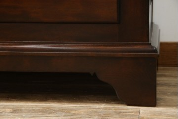 中古　美品　松本民芸家具　シックなインテリアと相性の良いE型チェスト　定価約50万円相当　(R-055834)