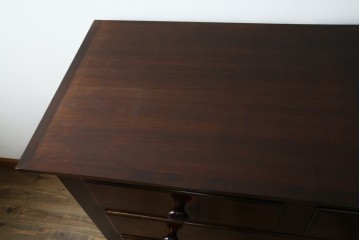 中古　美品　松本民芸家具　シックなインテリアと相性の良いE型チェスト　定価約50万円相当　(R-055834)