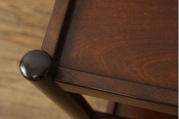 中古　美品　松本民芸家具　シックな雰囲気漂うB型ワゴン(サイドワゴン、キッチンワゴン、キャスターワゴン、花台)(R-055840)