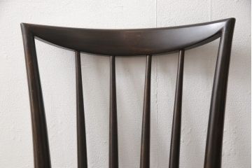 中古　美品　松本民芸家具　220F型　シックな佇まいが魅力的なチェア2脚セット(ダイニングチェア、板座チェア、椅子)(R-055841)