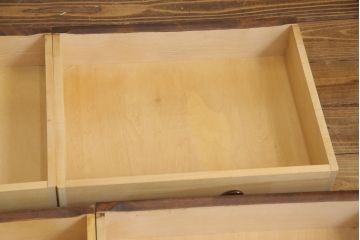 中古　北海道民芸家具　上質な作りが魅力のライティングビューロー(机、在宅ワーク用デスク、ワークデスク、引き出し)(定価約34万円)(R-055843)