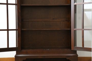 中古　松本民芸家具　シックなインテリアと相性の良いC型書棚(本箱、飾り棚、収納棚、キャビネット)(R-055846)