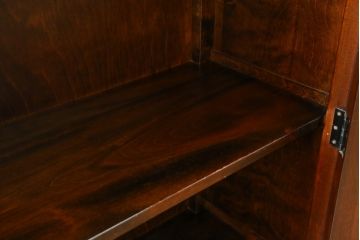 中古　松本民芸家具　シックなインテリアと相性の良いC型書棚(本箱、飾り棚、収納棚、キャビネット)(R-055846)