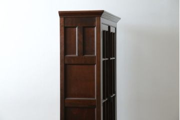 中古　松本民芸家具　シックなインテリアと相性の良いC型書棚(本箱、飾り棚、収納棚、キャビネット)(R-055846)