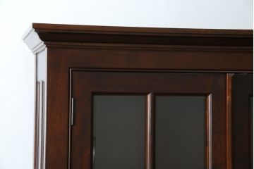 中古　松本民芸家具　シックなインテリアと相性の良いC型書棚(本箱、飾り棚、収納棚、キャビネット)(R-055846)