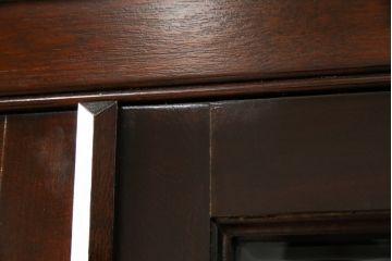 中古　松本民芸家具　シックなインテリアと相性の良いC型書棚(本箱、飾り棚、収納棚、キャビネット)(R-055846)