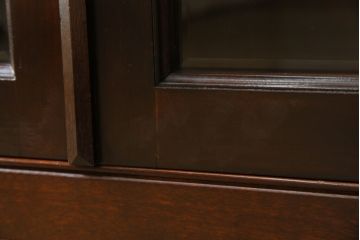 中古　松本民芸家具　シックなインテリアと相性の良いC型書棚(本箱、飾り棚、収納棚、キャビネット)(R-055846)