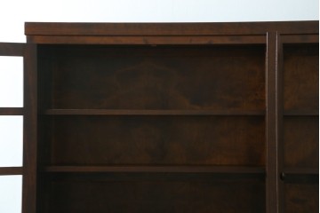 【SY様ご決済用】中古　松本民芸家具　和モダンな佇まいが美しいG-III型面取り食器棚　定価約83万円　(R-055850)