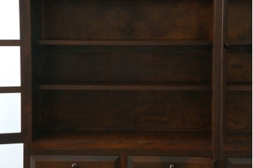 【SY様ご決済用】中古　松本民芸家具　和モダンな佇まいが美しいG-III型面取り食器棚　定価約83万円　(R-055850)