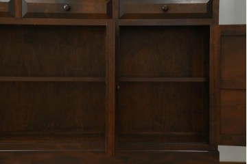 【SY様ご決済用】中古　松本民芸家具　和モダンな佇まいが美しいG-III型面取り食器棚　定価約83万円　(R-055850)