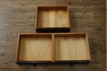 【SY様ご決済用】中古　松本民芸家具　和モダンな佇まいが美しいG-III型面取り食器棚　定価約83万円　(R-055850)