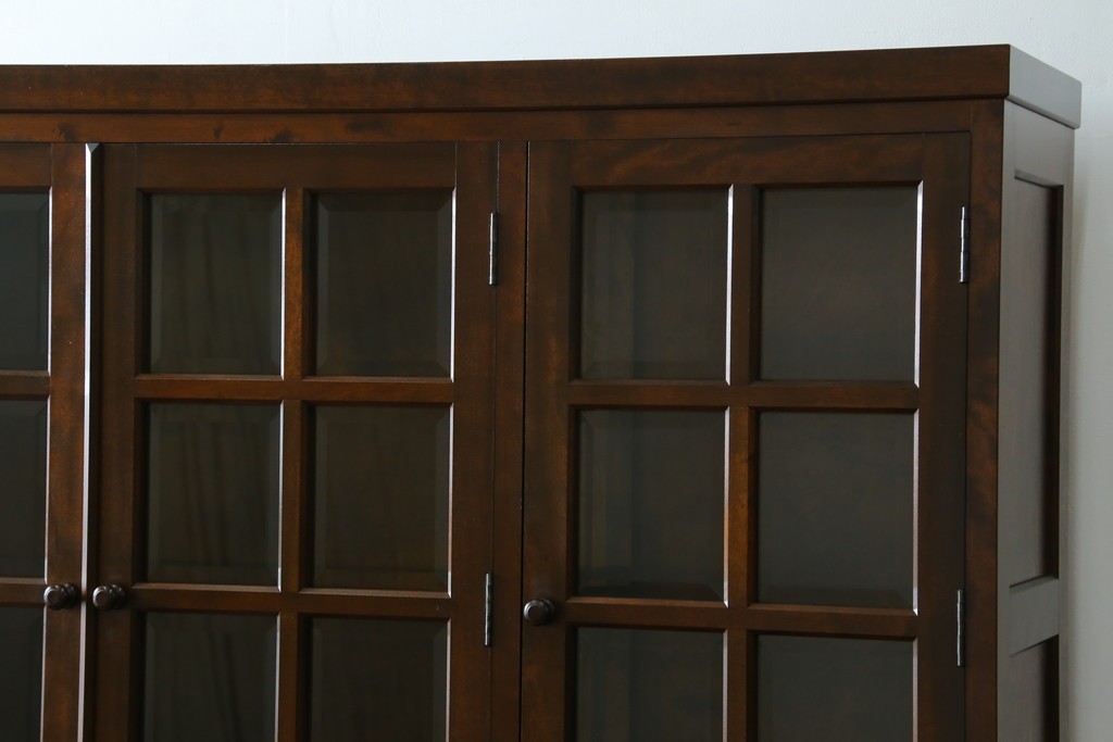 【SY様ご決済用】中古　松本民芸家具　和モダンな佇まいが美しいG-III型面取り食器棚　定価約83万円　(R-055850)