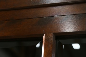 【SY様ご決済用】中古　松本民芸家具　和モダンな佇まいが美しいG-III型面取り食器棚　定価約83万円　(R-055850)