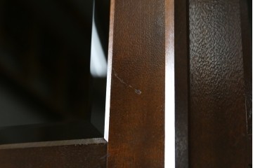 【SY様ご決済用】中古　松本民芸家具　和モダンな佇まいが美しいG-III型面取り食器棚　定価約83万円　(R-055850)