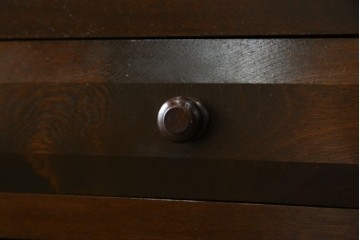 【SY様ご決済用】中古　松本民芸家具　和モダンな佇まいが美しいG-III型面取り食器棚　定価約83万円　(R-055850)