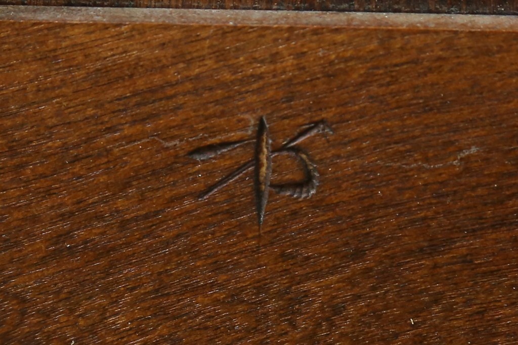 【SY様ご決済用】中古　松本民芸家具　和モダンな佇まいが美しいG-III型面取り食器棚　定価約83万円　(R-055850)