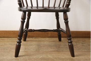 中古　美品　松本民芸家具　カフェ風インテリアにオススメのキャプテンチェア(アームチェア、板座チェア、ダイニングチェア)(R-055852)