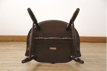 中古　美品　松本民芸家具　カフェ風インテリアにオススメのキャプテンチェア(アームチェア、板座チェア、ダイニングチェア)(R-055853)