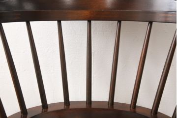 中古　美品　松本民芸家具　カフェ風インテリアにオススメのキャプテンチェア(アームチェア、板座チェア、ダイニングチェア)(R-055854)