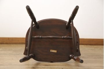 中古　美品　松本民芸家具　カフェ風インテリアにオススメのキャプテンチェア(アームチェア、板座チェア、ダイニングチェア)(R-055854)