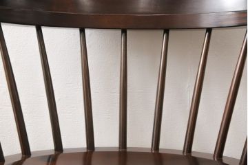 中古　美品　松本民芸家具　カフェ風インテリアにオススメのキャプテンチェア(アームチェア、板座チェア、ダイニングチェア)(R-055855)