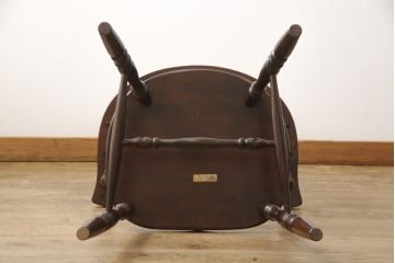 中古　美品　松本民芸家具　カフェ風インテリアにオススメのキャプテンチェア(アームチェア、板座チェア、ダイニングチェア)(R-055855)