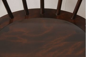 中古　美品　松本民芸家具　カフェ風インテリアにオススメのキャプテンチェア(アームチェア、板座チェア、ダイニングチェア)(R-055856)