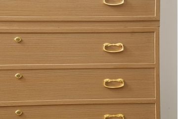 中古　美品　伝統工芸品　高級感ある佇まいの名古屋総桐箪笥(定価約100万円)(並厚、四方丸)(桐たんす、衣装箪笥、和タンス)(R-055857)