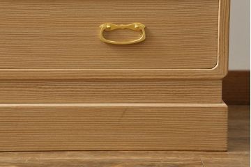 中古　美品　伝統工芸品　高級感ある佇まいの名古屋総桐箪笥(定価約100万円)(並厚、四方丸)(桐たんす、衣装箪笥、和タンス)(R-055857)