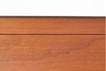 中古　美品　カリン材(花梨)　国産指物工芸　縁の黒檀(コクタン)がアクセントの座卓(ローテーブル、センターテーブル)(R-055863)