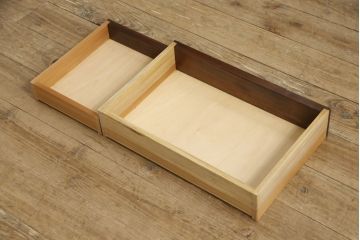 中古　美品　軽井沢彫り　細部まで施された彫刻や透かし彫りが美しい鏡台(ドレッサー、姿見、ミラー)(R-055887)