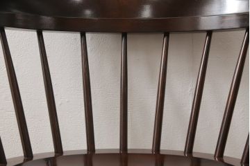 中古　美品　松本民芸家具　#91型　落ち着きのある大人カフェ風インテリアが叶うキャプテンチェア(アームチェア、板座チェア、椅子、ダイニングチェア)(R-055896)
