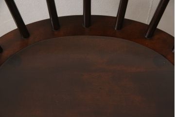 中古　美品　松本民芸家具　#91型　落ち着きのある大人カフェ風インテリアが叶うキャプテンチェア(アームチェア、板座チェア、椅子、ダイニングチェア)(R-055896)